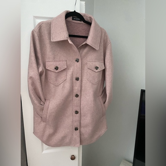 ECLIPSE Dusted Pink Shacket - Picture 2 of 3